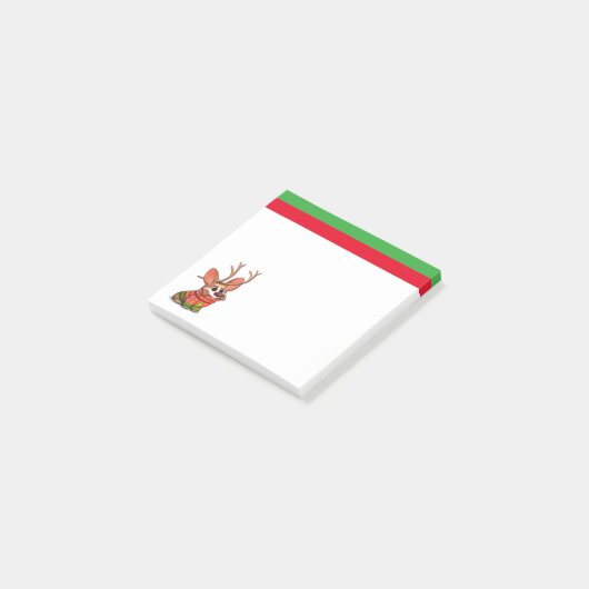 Corgi hond Kerst Post-It Notities Post-it® Notes (Schuin)