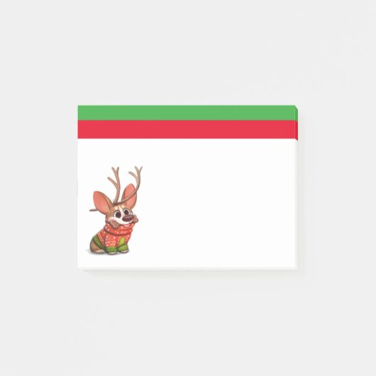 Corgi-hond Kerst Post-It-notities Post-it® Notes (Voorkant)