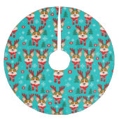 Corgi-hond Kerstboom Vloerkleed Rok (Voorkant)