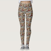 Corgi Hond Kerstfeest Leggings (Voorkant)