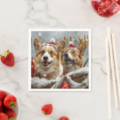 Corgi Hond Kerstfeest Servet (Insitu)