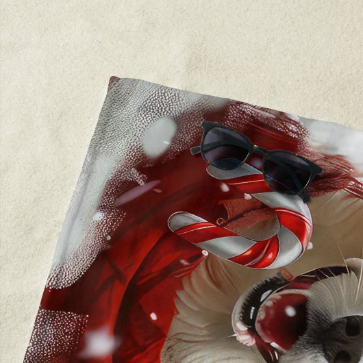 Corgi Hond Kerstfeest Strandlaken (In situ)