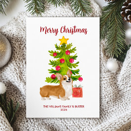 Corgi Hond Kerstkaart