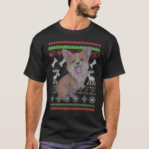 Corgi Hond Kerstman Lelijk Kerstpatroon X Mas T-shirt
