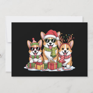 Corgi Hond Kerstmis Moeder Hond Liefhebber Kerstca Feestdagenkaart