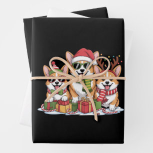 Corgi Hond Kerstmis Moeder Hond Liefhebber Kerstca Inpakpapier Vel