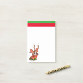 Corgi hond Kerstnotities Post-it® Notes (Op bureau)