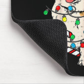 Corgi Hond Kerstverlichting Pyjama Kerstman Kersth Muismat (Hoek)
