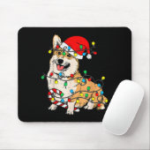 Corgi Hond Kerstverlichting Pyjama Kerstman Kersth Muismat (Met muis)