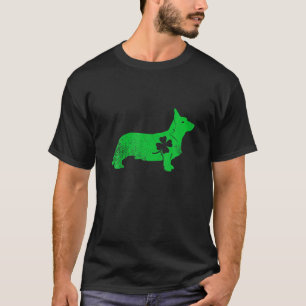 Corgi Hond Klaver Hart St Pattys Dag Puppy T-shirt