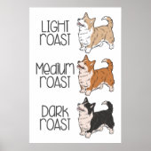 Corgi Hond & Koffie Poster (Voorkant)