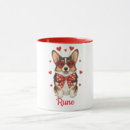 Corgi hond koffiemok gelukkige Valentijnsdag 2026 Mok