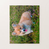 Corgi-hond. Legpuzzel (Verticaal)