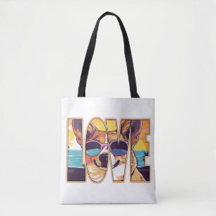 Corgi Hond Love Tote Bag