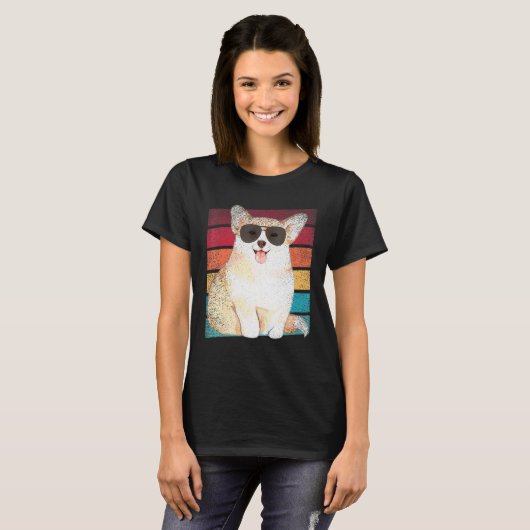 Corgi Hond Mama Papa Kleding T-shirt (Voorkant volledig)