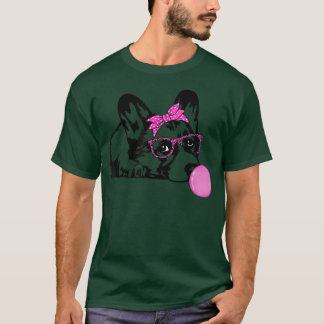 Corgi-hond met een bellengombril t-shirt
