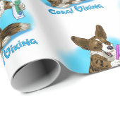 Corgi hond met tandenborstel cadeaupapier (Rol Hoek)