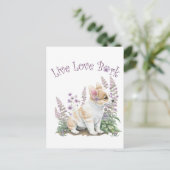 Corgi-hond Moeder Bloem Briefkaart (Staand voorkant)