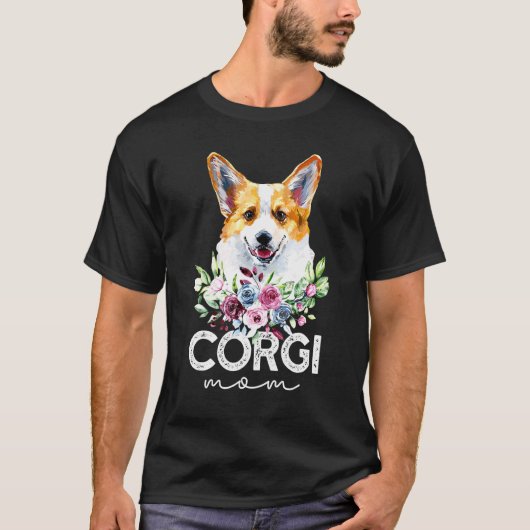 Corgi-hond Moeder T-shirt (Voorkant)