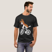 Corgi-hond op fiets Mtb fietsen T-shirt (Voorkant volledig)