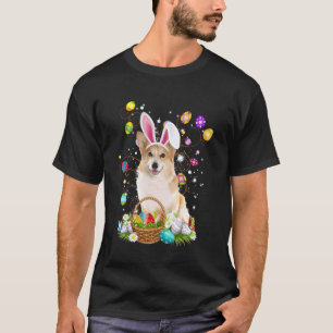 Corgi hond Paaseieren jachtmand Pasen T-shirt
