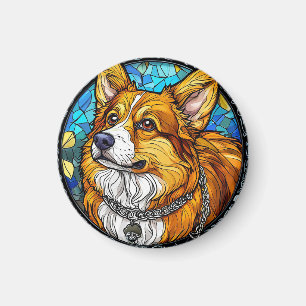 Corgi Hond Portret Magneet
