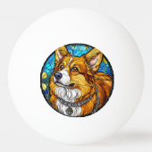 Corgi Hond Portret Pingpongbal (Achterkant)
