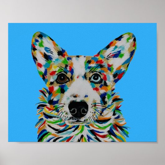 Corgi hond poster (Voorkant)