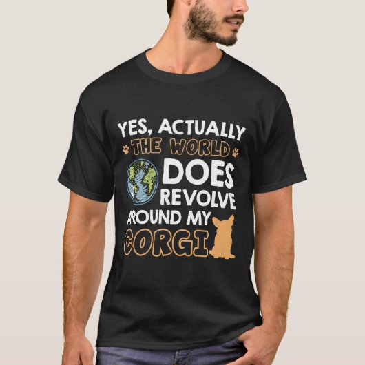 Corgi Hond Premium T-shirt (Voorkant)