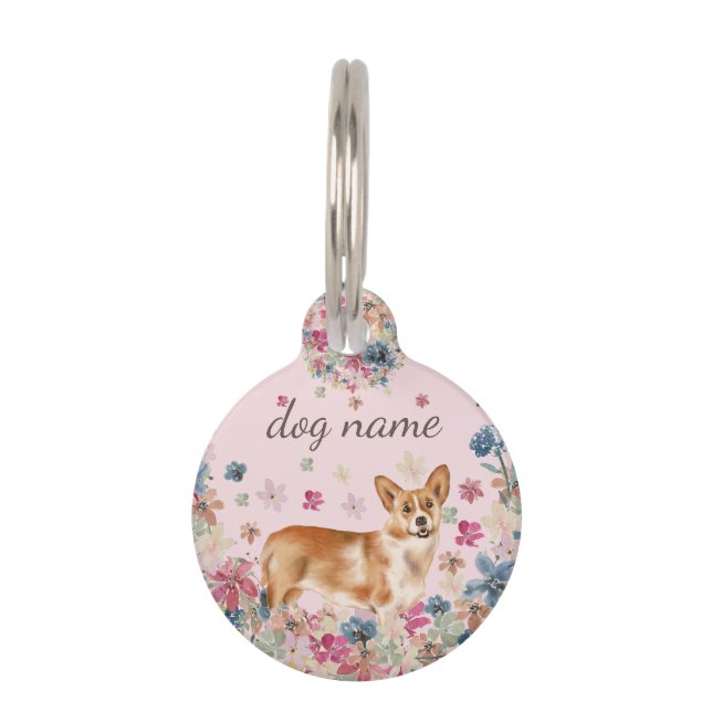 Corgi hond puppy huisdierpenning (Voorkant)