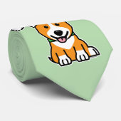 Corgi hond puppy Pembroke Welsh Kerstmis Sinterkla Stropdas (Opgerold)