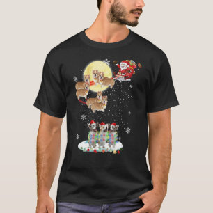 Corgi Hond Rendier Kerstman Kerstmis Xmas Paja T-shirt
