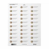 Corgi-hond retouradreslabels etiket (Full Sheet)