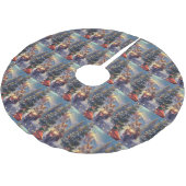 Corgi Hond Rijden Motorfiets Kerstmis Kerstboom Rok (Gekanteld)