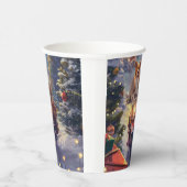 Corgi Hond Rijden Motorfiets Kerstmis Papieren Bekers (Rechts)