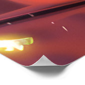 Corgi Hond Rijden Motorfiets Kerstmis Poster (Hoek)