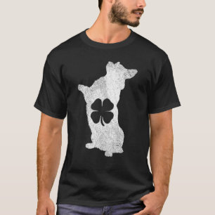 Corgi Hond St. Patrick Dag Klaver C Iers T-shirt