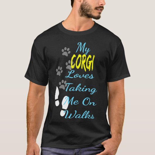 Corgi hond t-shirt (Voorkant)
