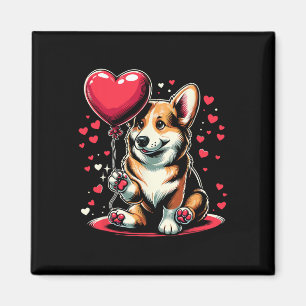 Corgi-hond Valentijnsdag-hondenbezitter Valentijn Magneet