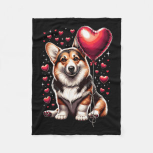 Corgi-hond Valentijnsdag-hondeneigenaar Valentijn Fleece Deken