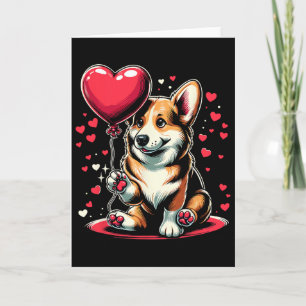 Corgi-hond Valentijnsdag-hondeneigenaar Valentijn Kaart