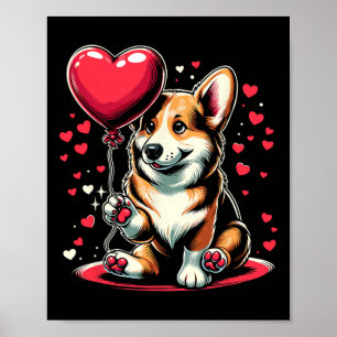 Corgi-hond Valentijnsdag-hondeneigenaar Valentijn Poster