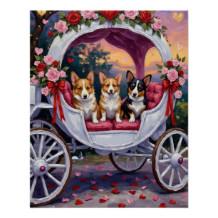 Corgi Hond Valentijnsdag Perfect Poster