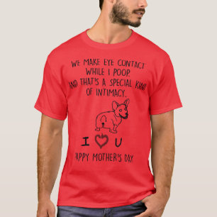 Corgi-hond We maken oogcontact terwijl ik Poep T-S T-shirt