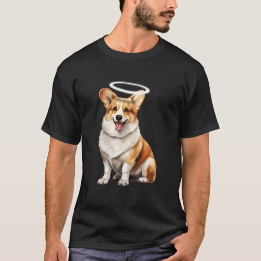 Corgi Hond x Engel T-shirt (Voorkant)