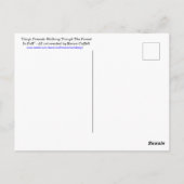 Corgi honden in een bosrijke stroom met herfstkleu briefkaart (Achterkant)