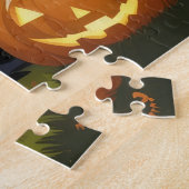 Corgi Honden Pompoen Halloween Grappig Legpuzzel (Zijkant)