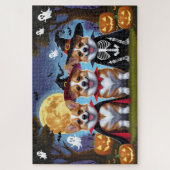 Corgi Honden Pompoen Halloween Grappig Legpuzzel (Verticaal)