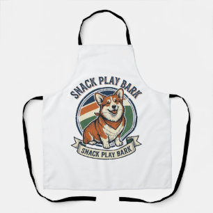 Corgi honden shirt grappige vintage gravure huisdi schort