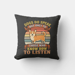 Corgi Honden Spreken Echt Vintage Quote Kussen